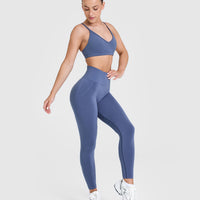 Timeless Strappy Bralette | Slate Blue