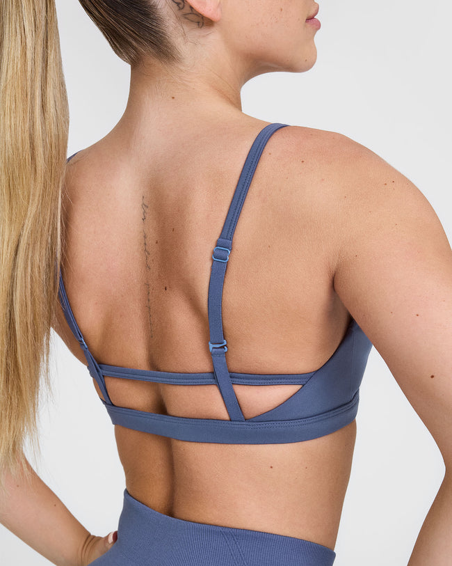 Timeless Strappy Bralette | Slate Blue