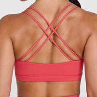 Everyday Cross Over Bralette | Sweet Red