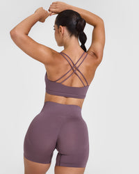 Everyday Cross Over Bralette | Vintage Purple