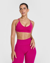 Timeless Strappy Bralette | Fuchsia