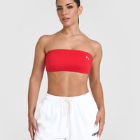 Unified Micro Bandeau Bralette | Muscle Mommy Red