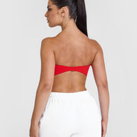 Unified Micro Bandeau Bralette | Muscle Mommy Red