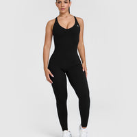 Unified Scoop Back All In One Long | Black