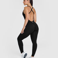 Unified Scoop Back All In One Long | Black