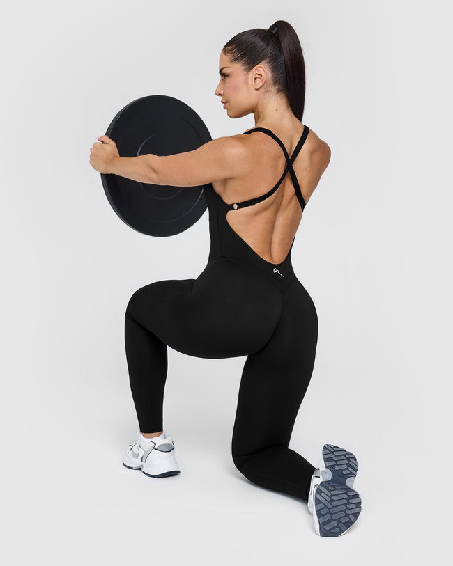 Unified Scoop Back All In One Long | Black