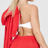 Unified Micro Bandeau Bralette | White
