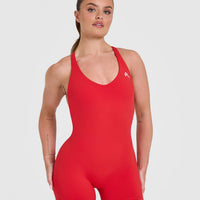 Unified Scoop Back All In One 6" | Muscle Mommy Red