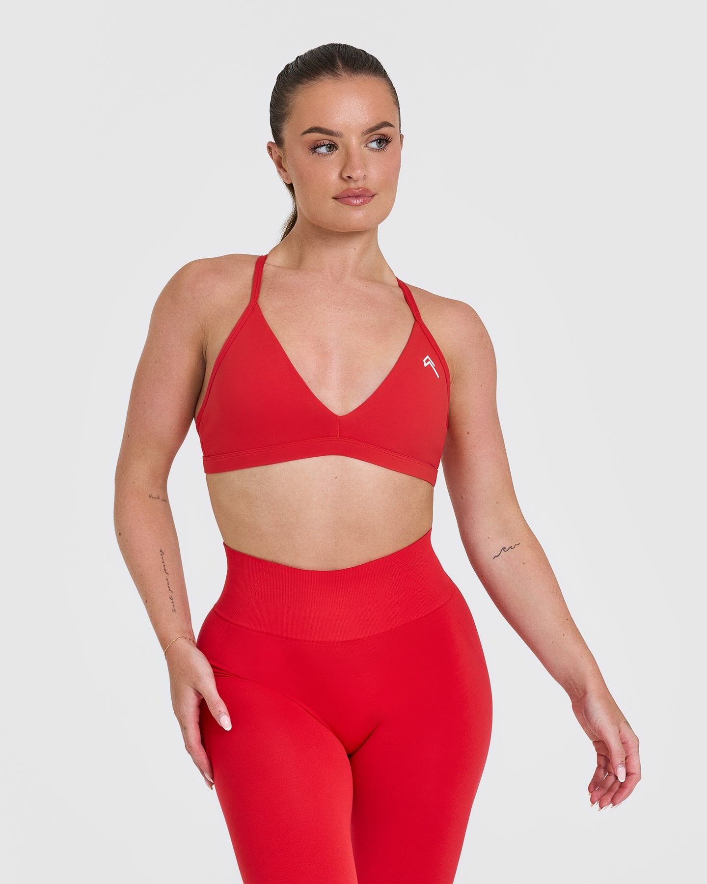 Unified Ultra Micro V Neck Bralette | Muscle Mommy Red