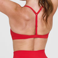 Unified Ultra Micro V Neck Bralette | Muscle Mommy Red