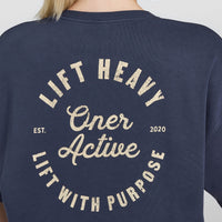 OA Graphic Washed T-Shirt | True Blue