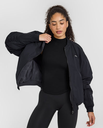 Reversible Bomber Jacket | Black
