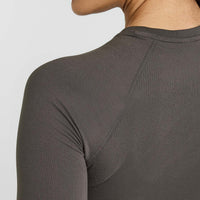 Go To Seamless Fitted Long Sleeve Top | Deep Taupe