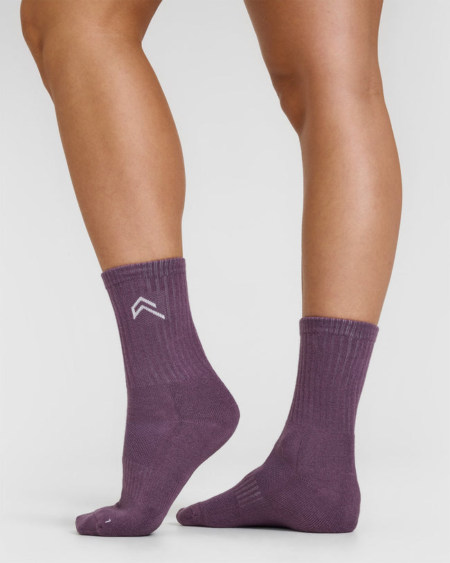 Crew Socks 5 Pack | Vintage Purple Mix