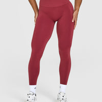 Effortless Seamless Leggings | Burnt Cherry