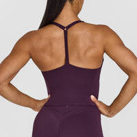 Timeless Square Neck Mid Vest | Blackberry Purple