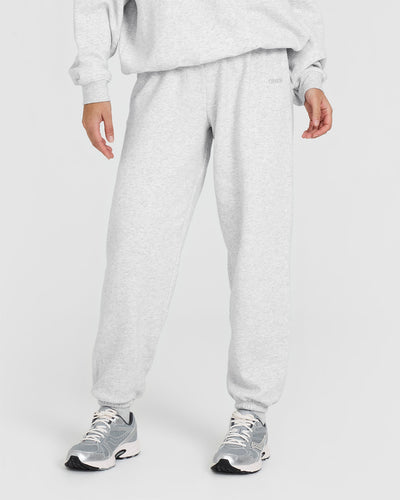Mid Weight Jogger | Light Grey Marl