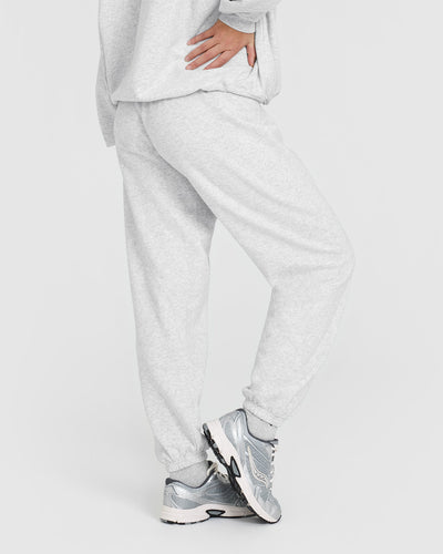 Mid Weight Jogger | Light Grey Marl