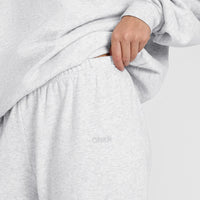 Mid Weight Jogger | Light Grey Marl