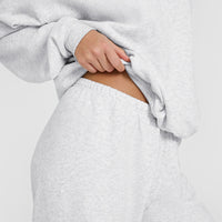 Mid Weight Jogger | Light Grey Marl