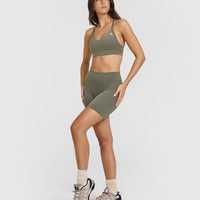 SoftMotion™ Cycling Shorts 8" | Alpine Green