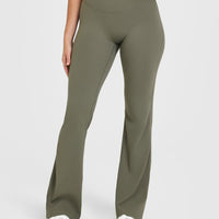 SoftMotion™ Flared Bottoms with White Logo | Alpine Green