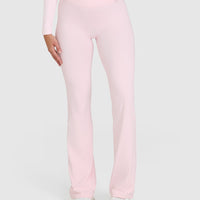 SoftMotion™ Flared Bottoms with White Logo | Ballet Pink