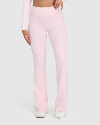 SoftMotion™ Flared Bottoms with White Logo | Ballet Pink