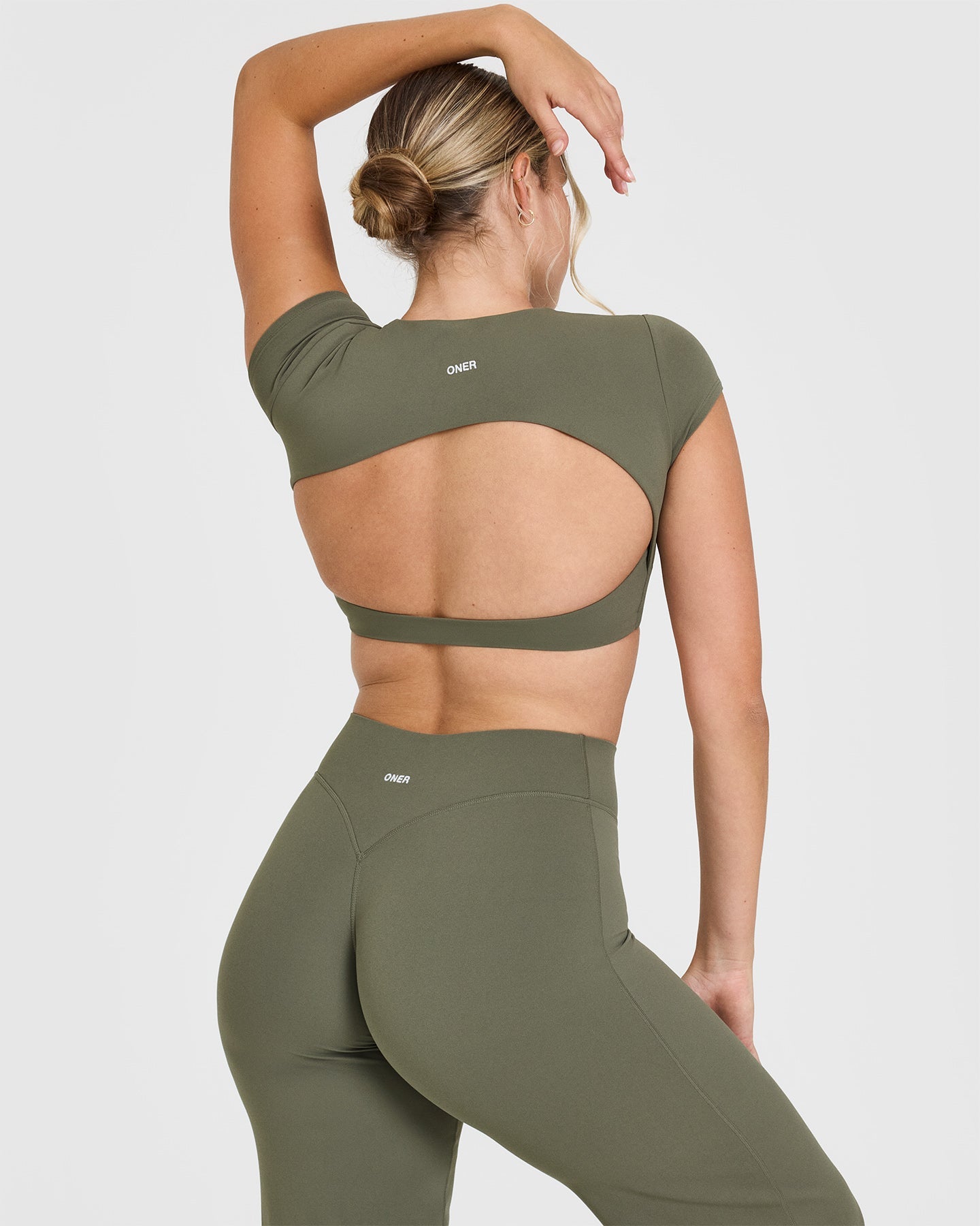 SoftMotion™ Short Sleeve Crop Top | Alpine Green
