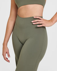 SoftMotion™ Straight Leg Bottoms with White Logo | Alpine Green