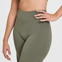SoftMotion™ Straight Leg Bottoms with White Logo | Alpine Green