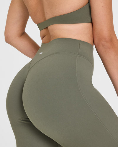 SoftMotion™ Straight Leg Bottoms with White Logo | Alpine Green