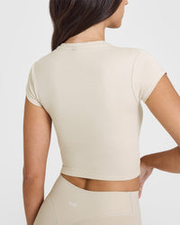 Cotton Icon Baby T-Shirt | Sand