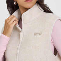 Zip Through Fleece Gilet | Sand