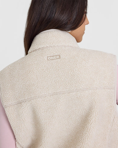 Zip Through Fleece Gilet | Sand