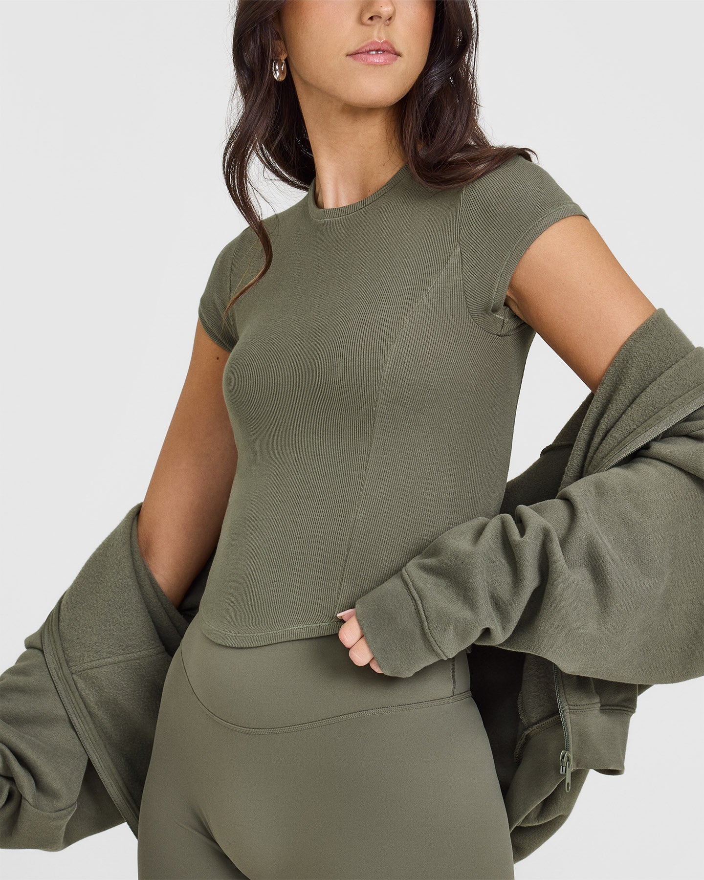 Mellow™ Rib Mid T-Shirt | Alpine Green