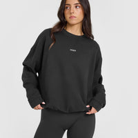 Mid Weight Sweatshirt | Soft Black