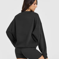 Mid Weight Sweatshirt | Soft Black