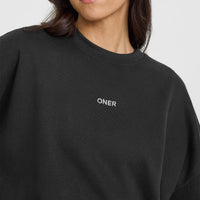 Mid Weight Sweatshirt | Soft Black