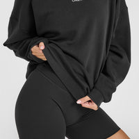 Mid Weight Sweatshirt | Soft Black