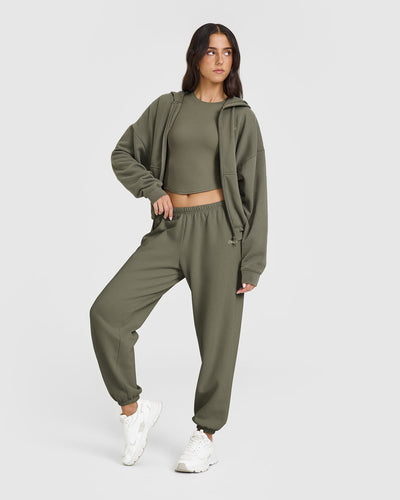 Mid Weight Joggers | Alpine Green