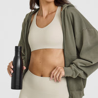 SoftMotion™ Sports Bra with White Logo | Sand