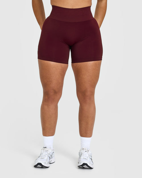 Oner Modal Effortless Seamless Shorts with White Logo | Rosewood