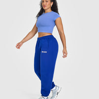 Foundations Joggers With Printed Graphic | Strong Blue