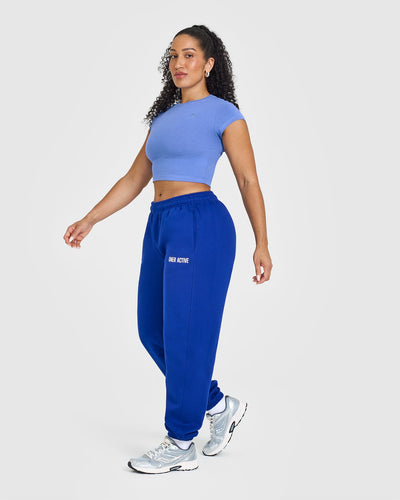 Foundations Joggers With Printed Graphic | Strong Blue