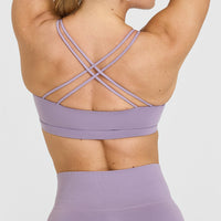 Everyday Cross Over Bralette | Soft Purple