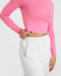 Mellowâ„¢ Soft Mid Long Sleeve Top | Peony Pink