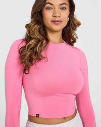 Mellowâ„¢ Soft Mid Long Sleeve Top | Peony Pink