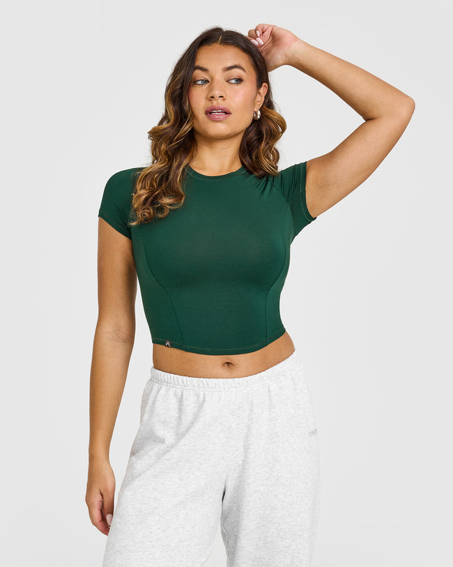 Mellowâ„¢ Soft Mid Short Sleeve T-Shirt | Racing Green