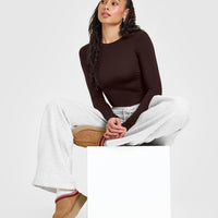 Mellow™ Soft Mid Long Sleeve Top | 70% Cocoa